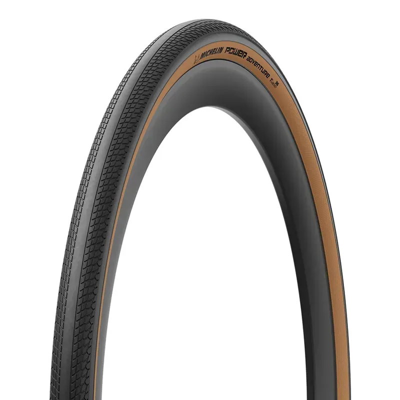 Michelin Power Adventure Classic TS 700x42c TLR Tyre in Tanwall/Black 