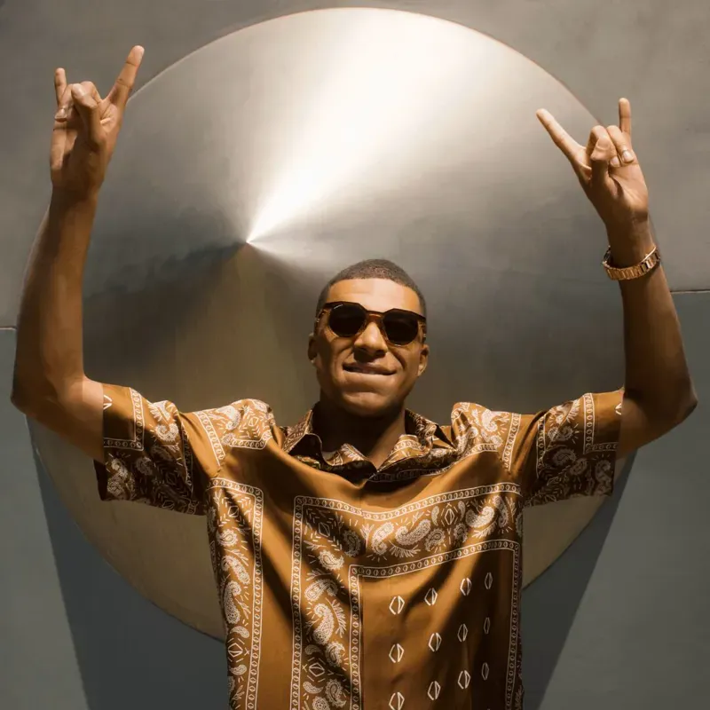 Oakley Kylian Mbappé Signature Series HSTN OO-9242-07 In Prizm Tungsten Lenses/Dark Amber/Light Curry Frame-2