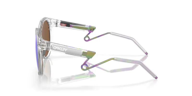 Oakley Hstn Metal OO-9279-02 In Prizm Violet Lenses/Matte Clear Frame-2