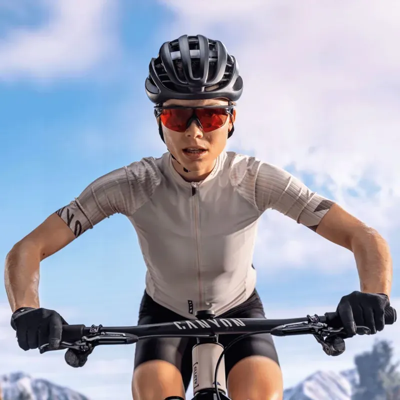 Oakley Sphaera in Prizm Trail Torch Lenses/Matte Grey Smoke Frame-5