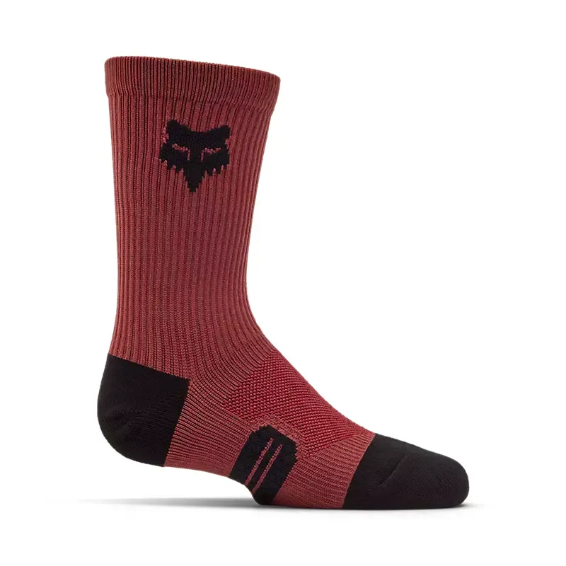 Fox Youth Ranger Crew 6 inch Socks in Rust