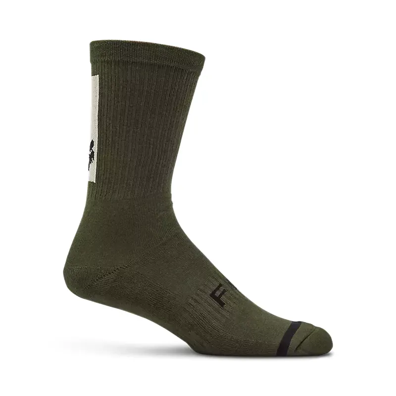 Fox 8 inch Defend Socks in Olive Green