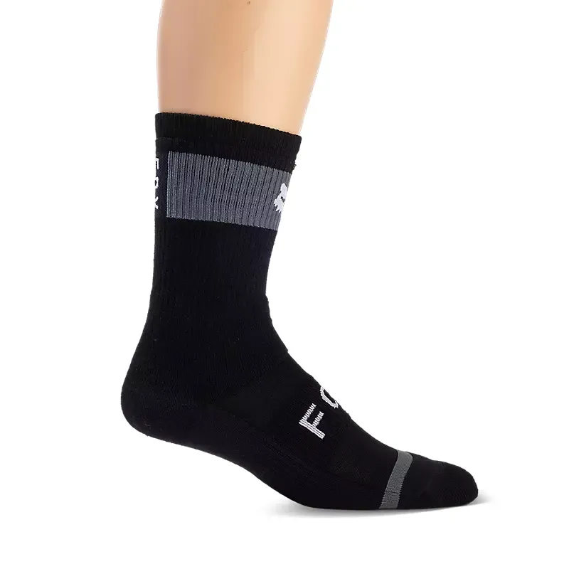 Fox 8 inch Defend Winter Sock in Black