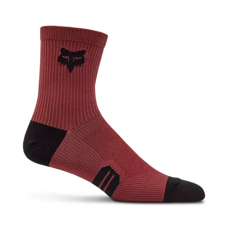 Fox 6 inch Ranger Socks in Rust