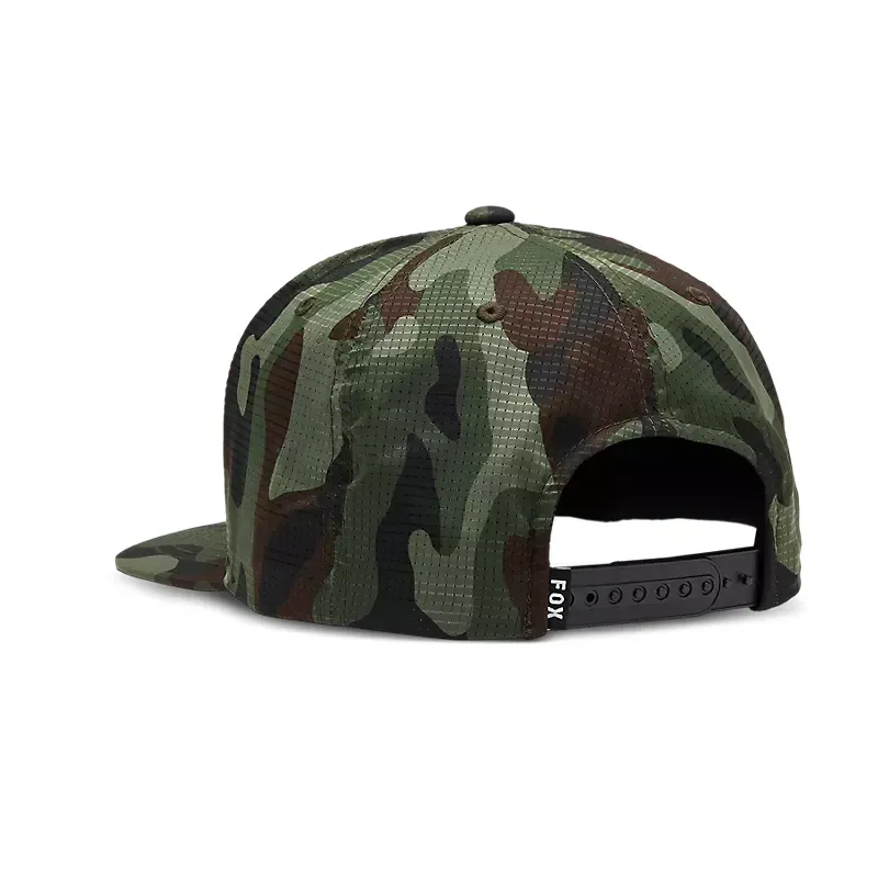 Fox Head Camo Tech Snapback Hat in Green Camo-1