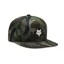 Fox Head Camo Tech Snapback Hat in Green Camo