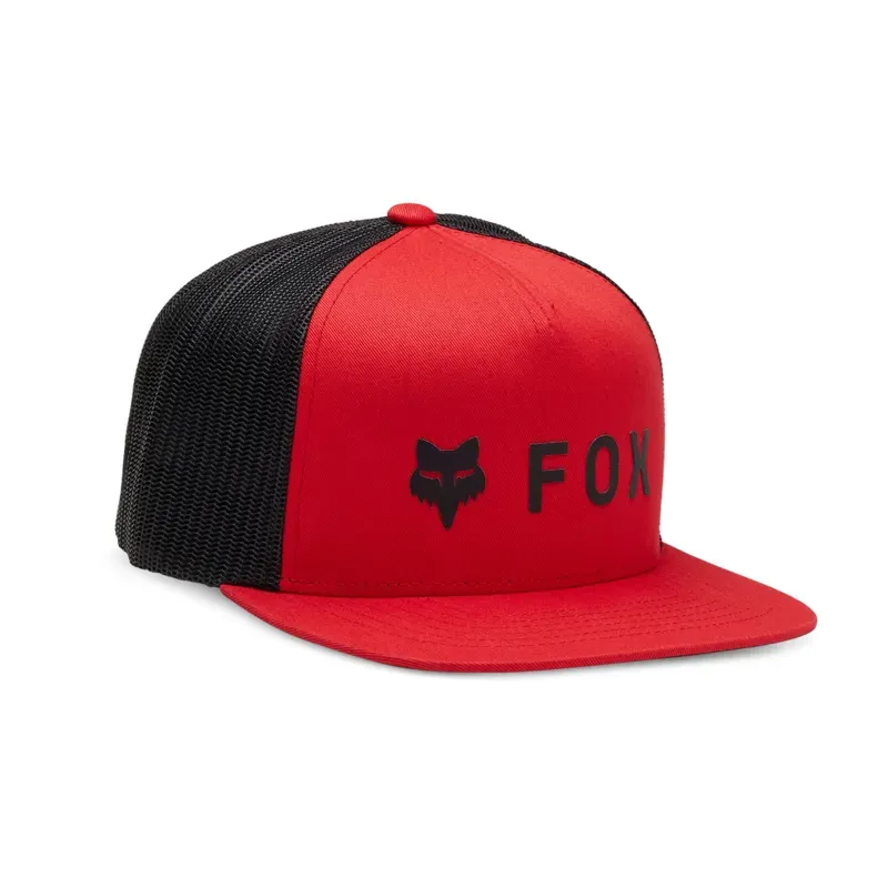 Fox Absolute Mesh Snapback Cap in Flame Red