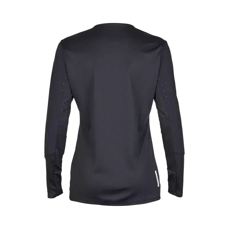Fox Womens Defend Long Sleeve Jersey In Black-1