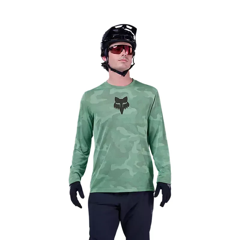 Fox Ranger TruDri Long Sleeve Jersey In Pine-2