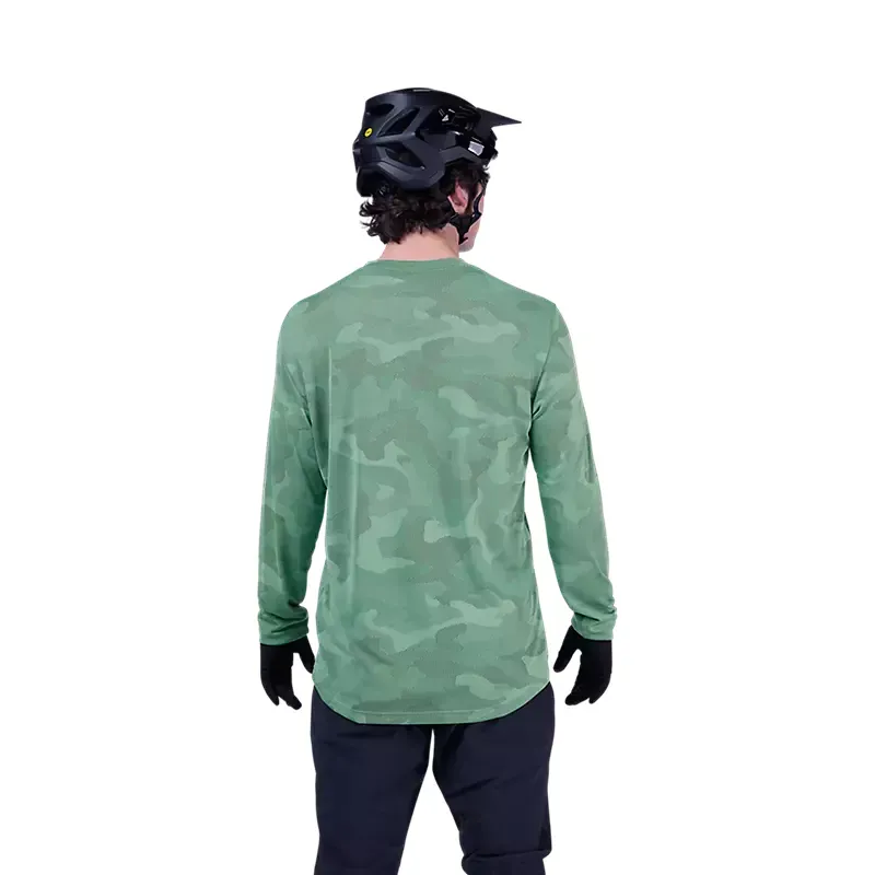 Fox Ranger TruDri Long Sleeve Jersey In Pine-3