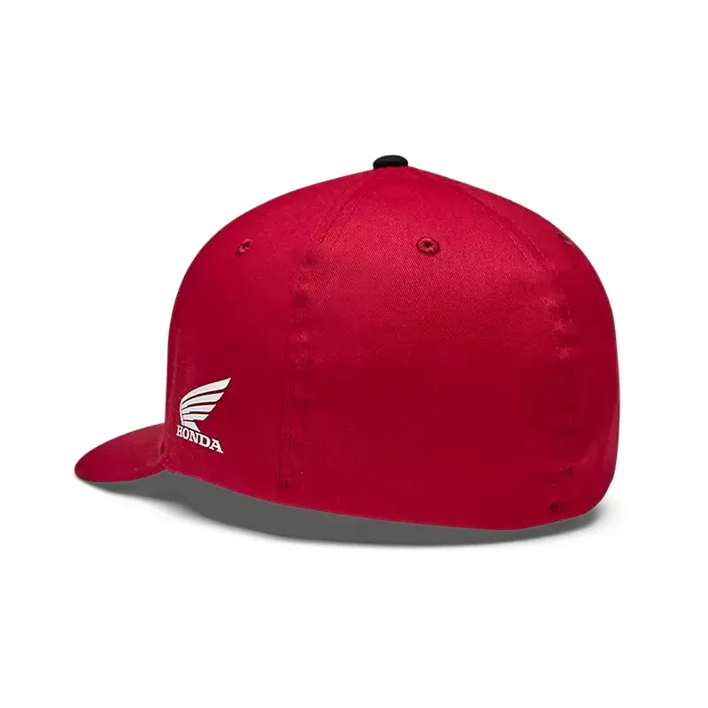 Fox Honda Flexfit Hat In Red-1
