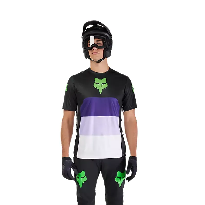 Fox Ranger SS Jersey Grid in Black-2