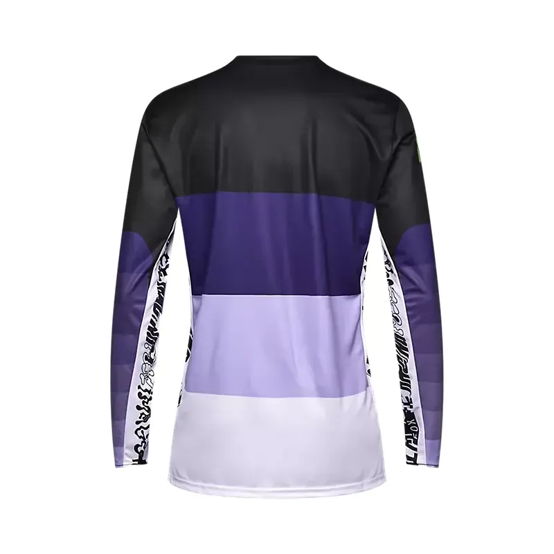 Fox Ranger Long Sleeve Grid Jersey in Black-1