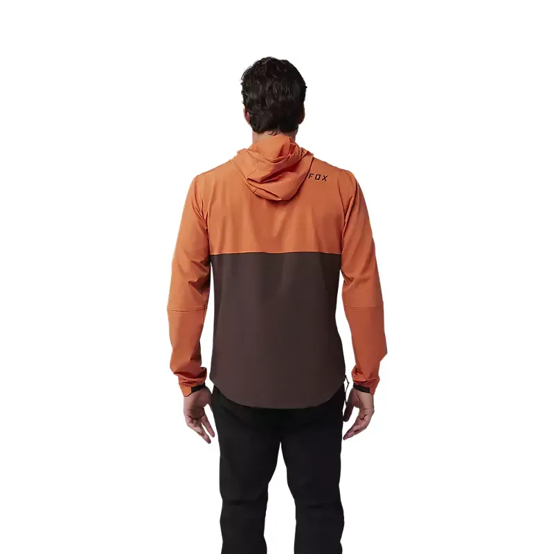 Fox Ranger Wind Pullover Jacket in Atomic Orange-3