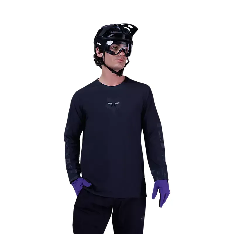 Fox Defend Thermal Jersey Lunar in Black-2