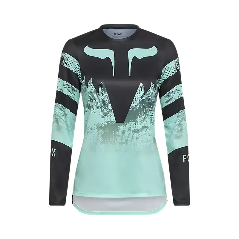Fox Women's Ranger Kairos LS Jersey in Turquoise
