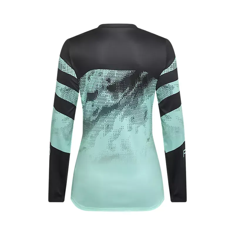 Fox Women's Ranger Kairos LS Jersey in Turquoise-1