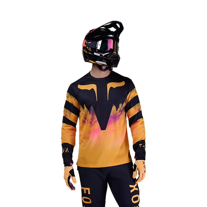 Fox Ranger Kairos Long Sleeve Jersey in Tangerine-2