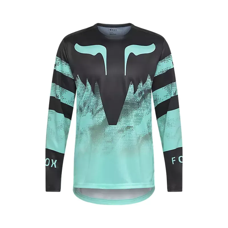 Fox Ranger Kairos Long Sleeve Jersey in Turquoise