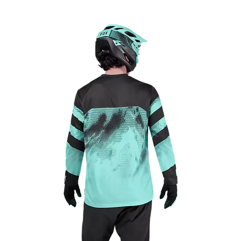 Fox Ranger Kairos Long Sleeve Jersey in Turquoise-3
