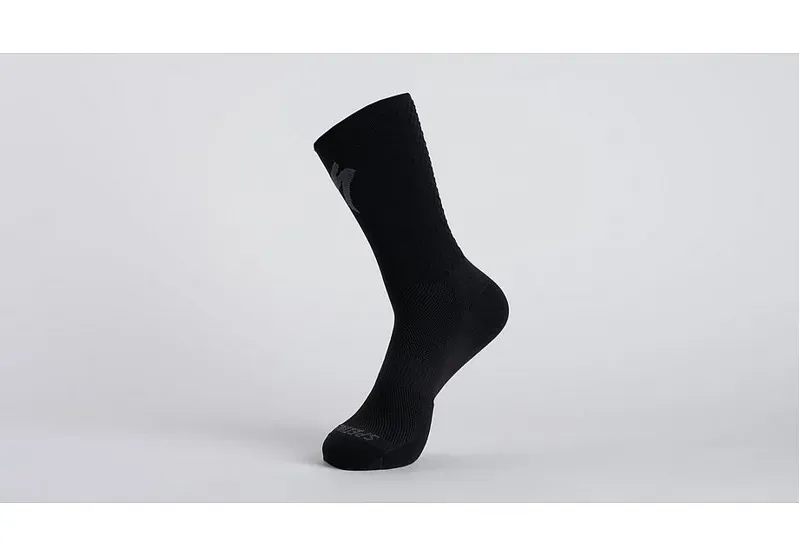 Specialized Kinetic Knit Tall Socks in Black/Silver