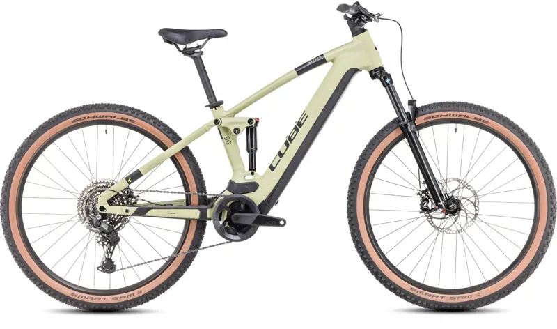 Cube Stereo Hybrid 120 One 625 Hybrid Bike In Olive/Green