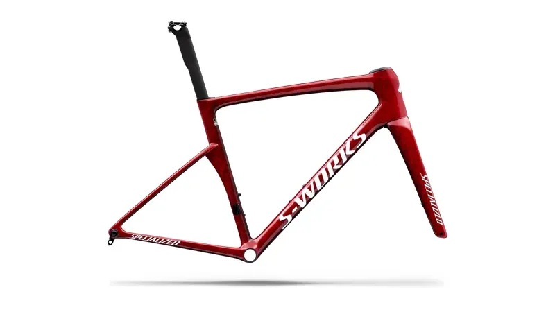Specialized S-Works Tarmac SL9 FACT 12r Frameset in Vivid Red/Black/White Silver