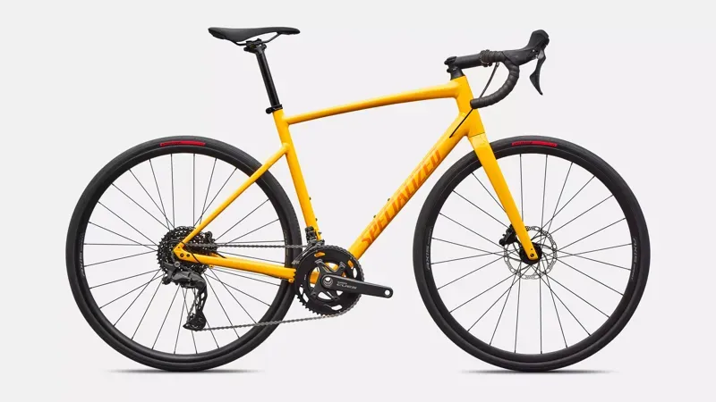 Specialized Allez Road Racing Bike in California Sunshine/Orange Zest