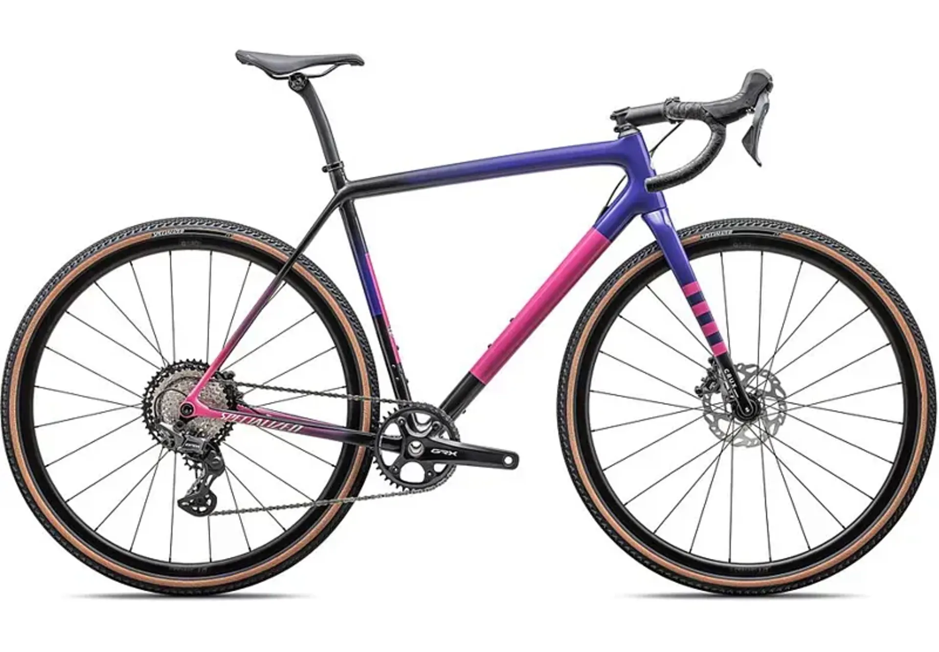 Specialized Crux Comp Carbon Gravel Bike in Purple Haze/Rebel Pin
