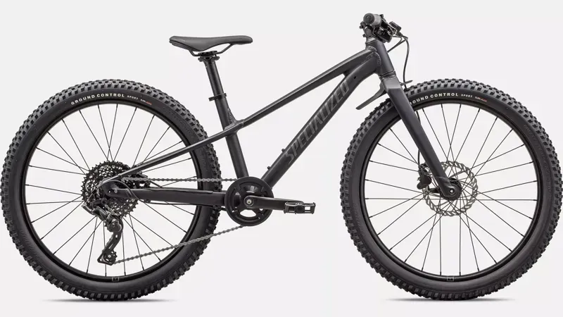 Specialized Riprock 24 Kids Mountain Bike in Satin Black/Smoke