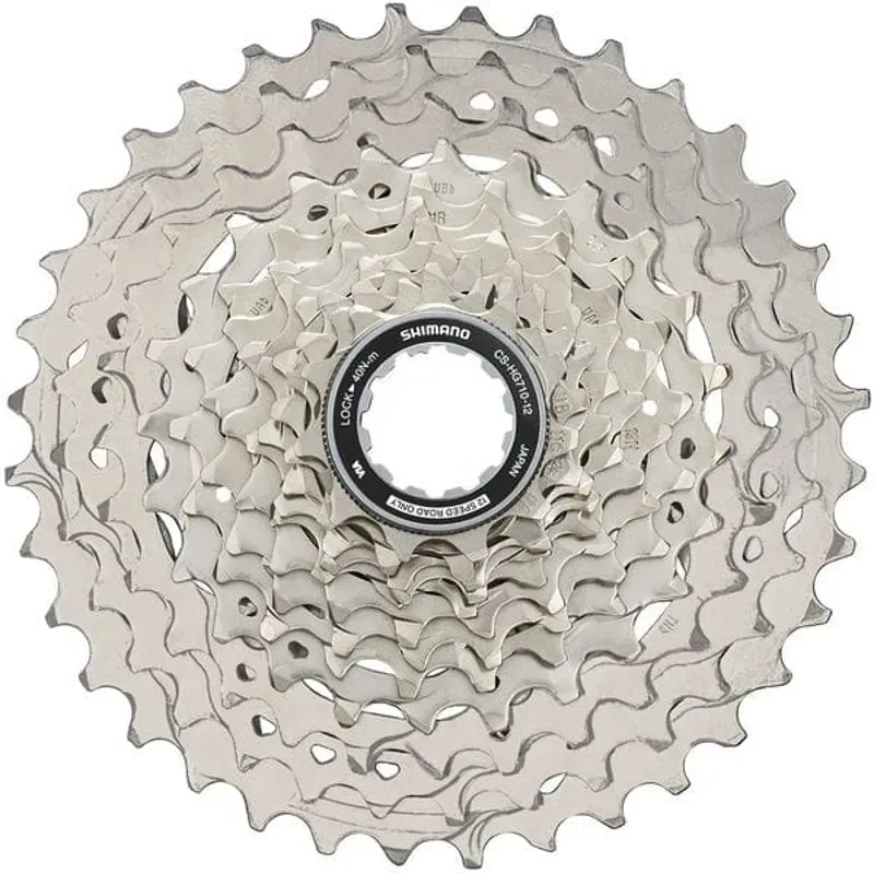 Shimano CS-HG710-12 12-speed Hyperglide Cassette in Silver