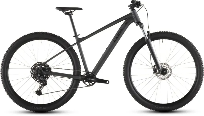 Cube Aim Pro Mountain Bike in Slate Black/Black