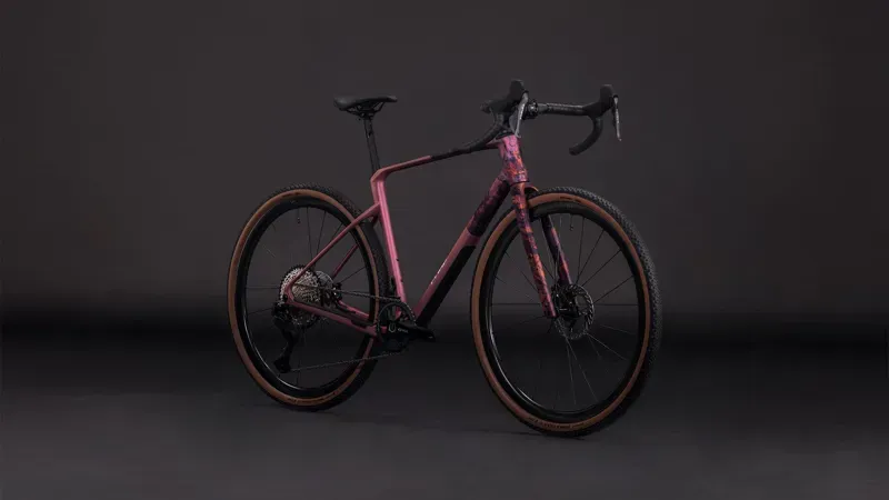 Cube Nuroad C:62 Ex Gravel Bike in Shift Blush/Art-1