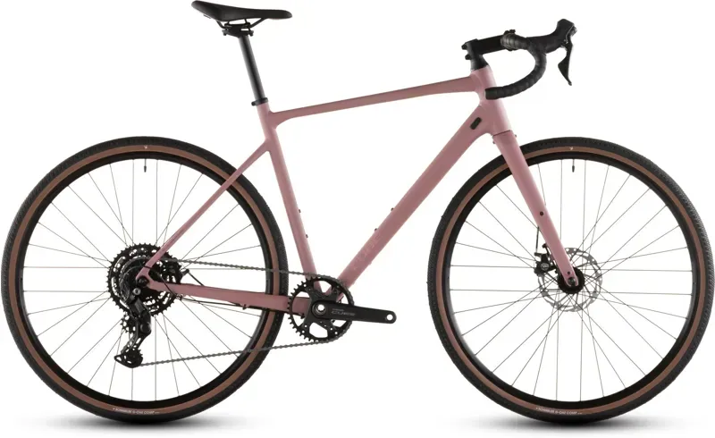 Cube Nuroad One Gravel Bike in Ruby/Puce