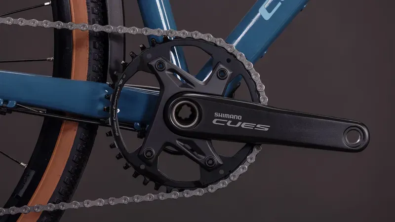 Cube Nuroad One FE Gravel Bike in Grove Green/Black-4