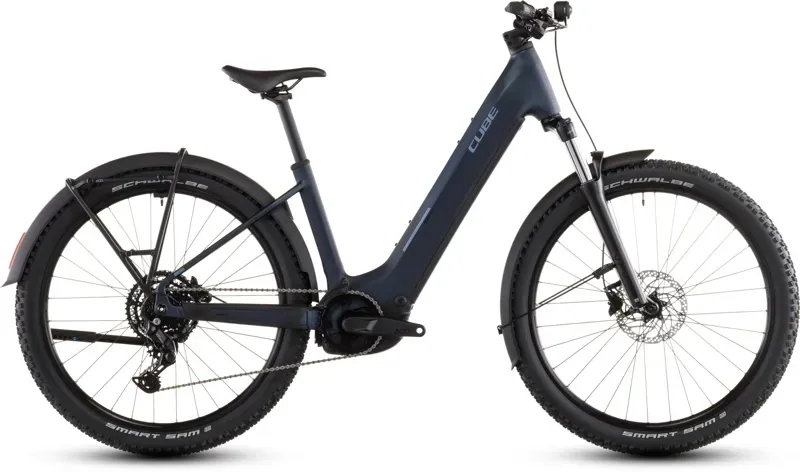 Cube Reaction Hybrid Performance 600 FE E-MTB In Indigo Blue/Reflex-2