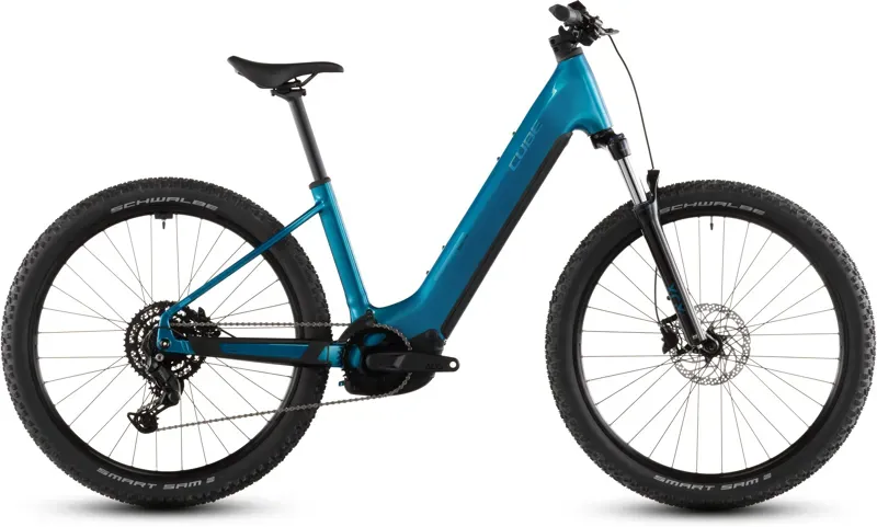 Cube Reaction Hybrid Performance 600 E-MTB in Electric Blue/Dazzle-2