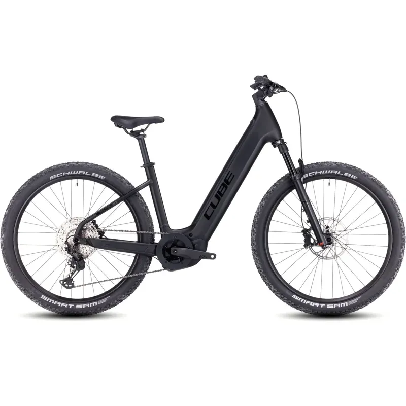 Cube Reaction Hybrid SLX 750 eMountain Bike in Black/Reflex-1