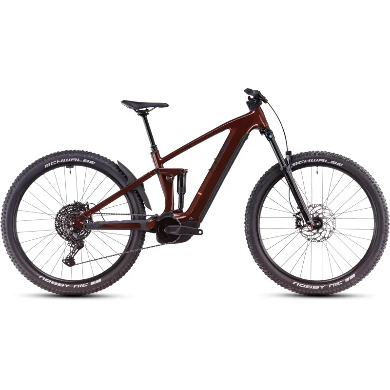 Cube Stereo Hybrid One44 Pro eMountain Bike in Bourbon/Black