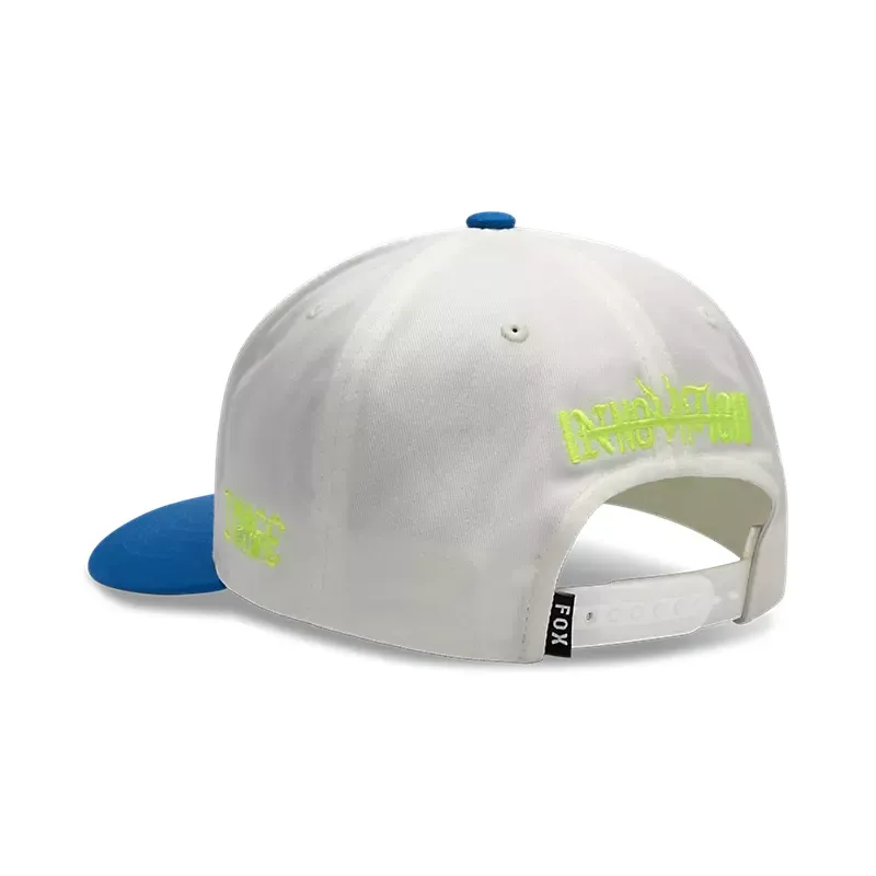 Fox Image Phantom Snapback Hat in White-1