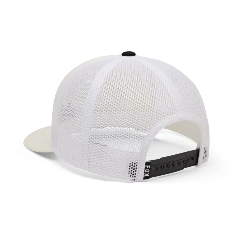 Fox Trick Mesh Trucker Hat in Off White-1