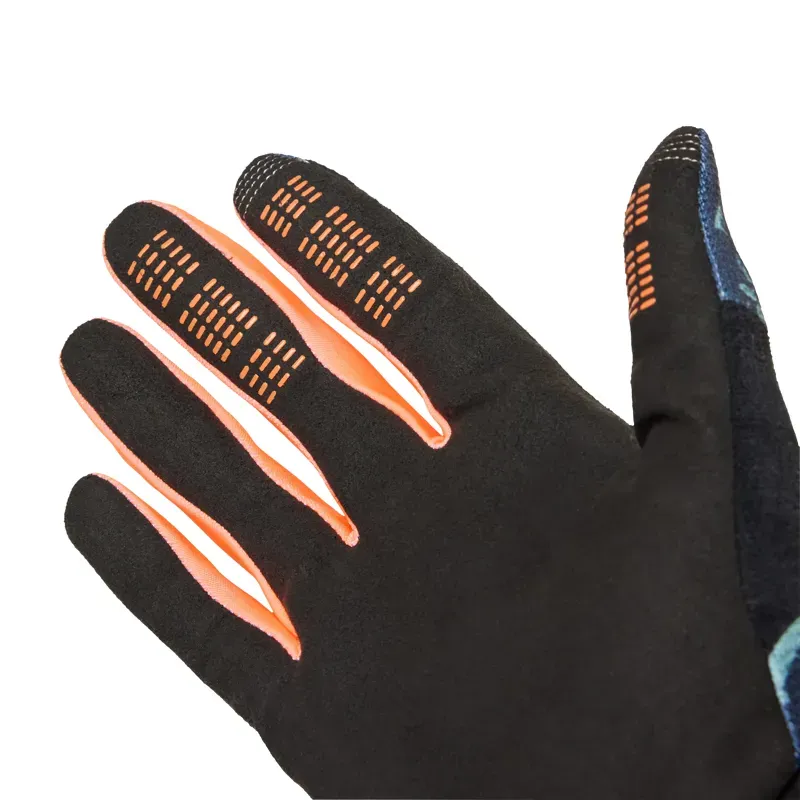 Fox Youth Ranger Image Print Gloves in Arctic Blue-2