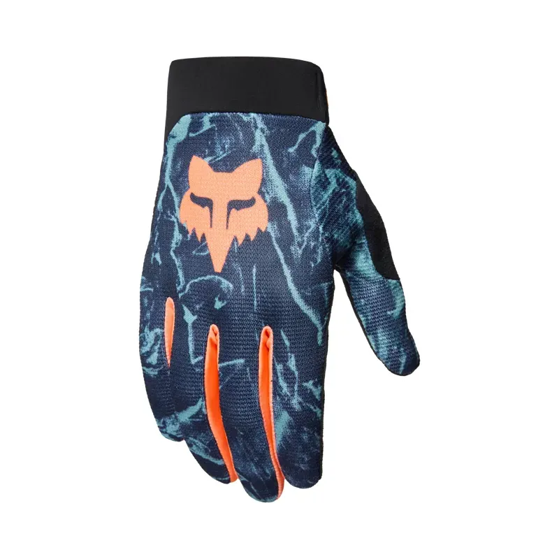 Fox Youth Ranger Image Print Gloves in Arctic Blue