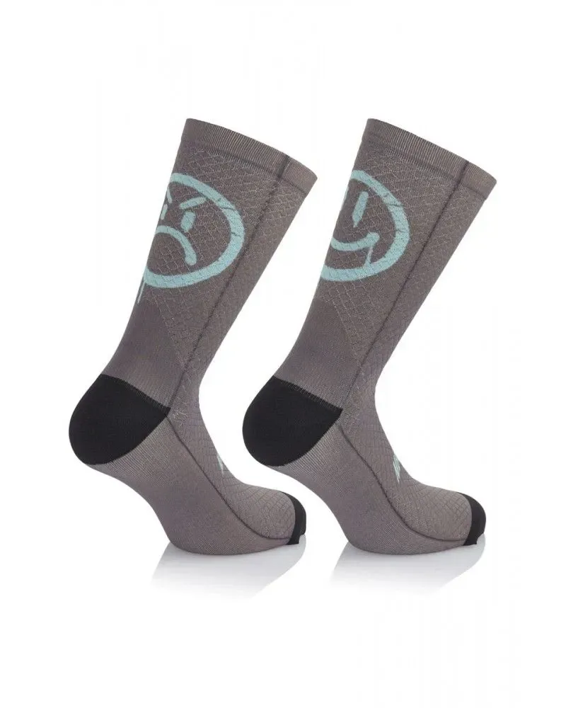 MB Wear Smile Emotions Socks in Grey-G-1