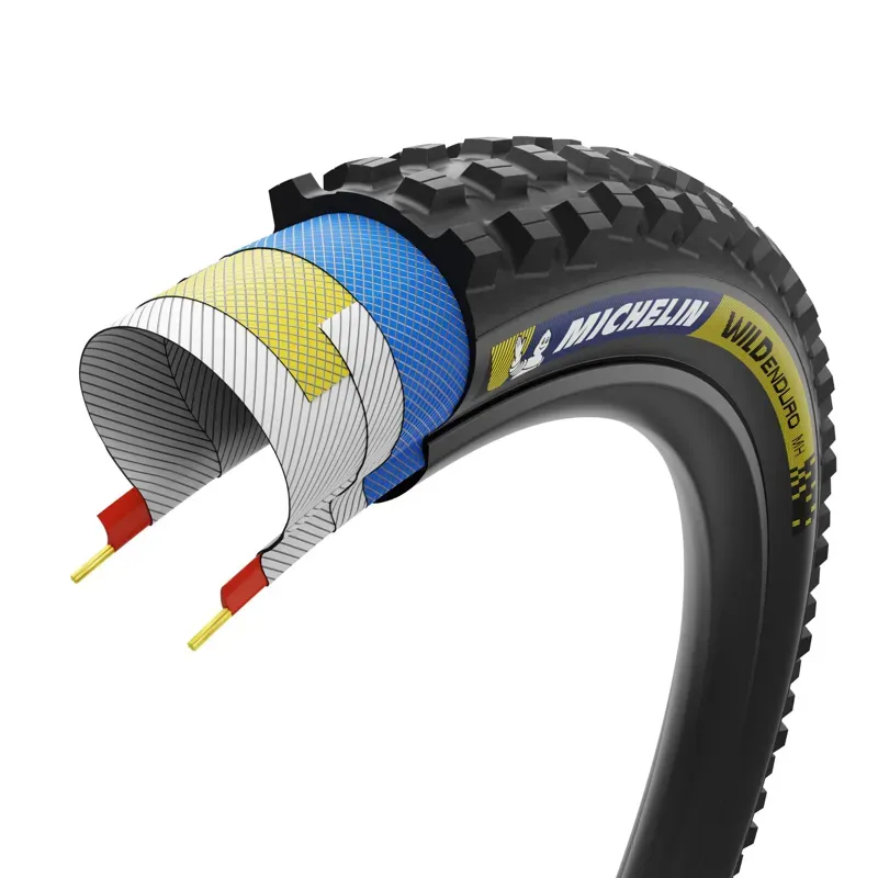 Michelin Wild Enduro MH Racing Line Tyre Blue/Yellow 2-1