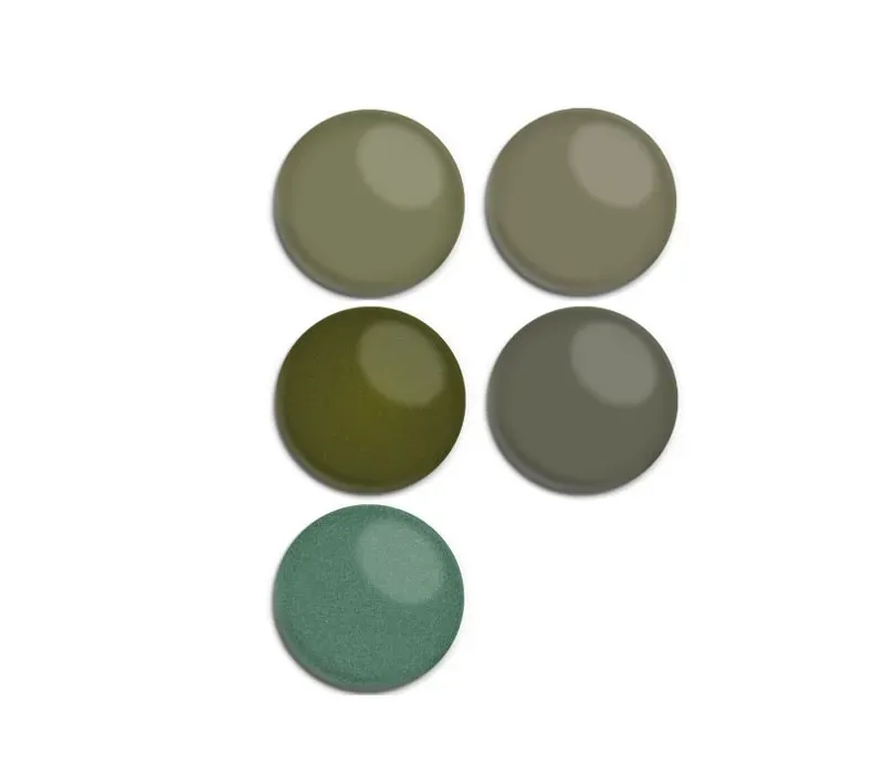 Cube Olive Matt 30ml Touch Up Pen Set - 2401