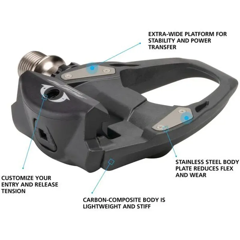 Shimano 105 R7000 Spd-Sl Pedal Black 9/16 inches standard-1