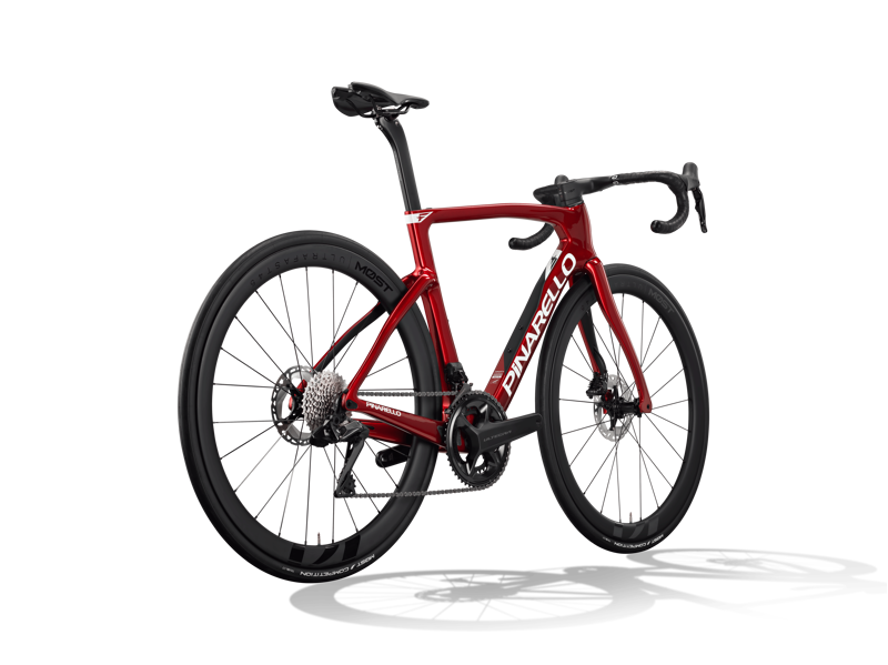 Pinarello F7 Ultegra Di2 Road Competition Bike in Starry Red Shiny-2