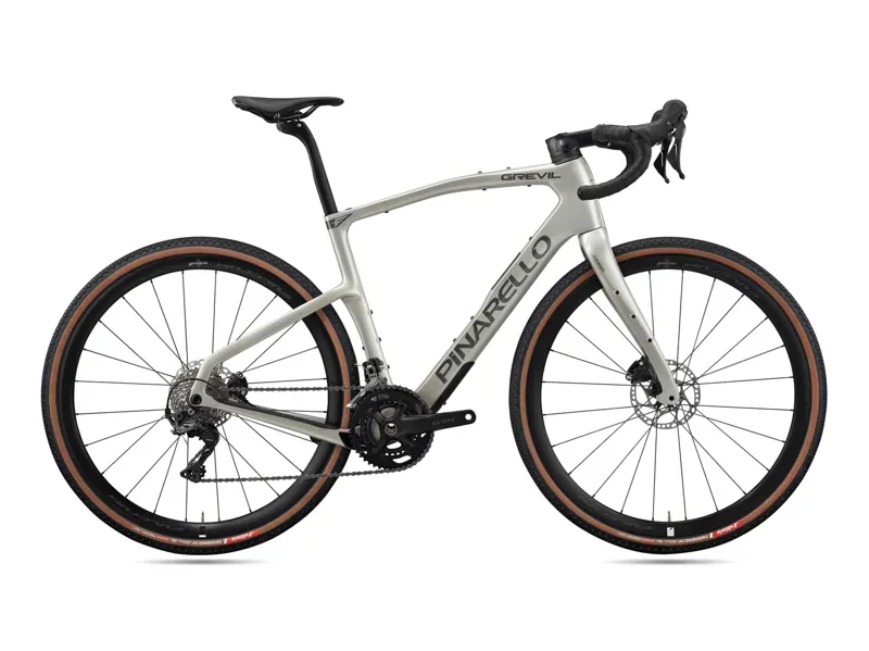 Pinarello Grevil F1 Shimano GRX 610 Gravel Bike in Comet Silver