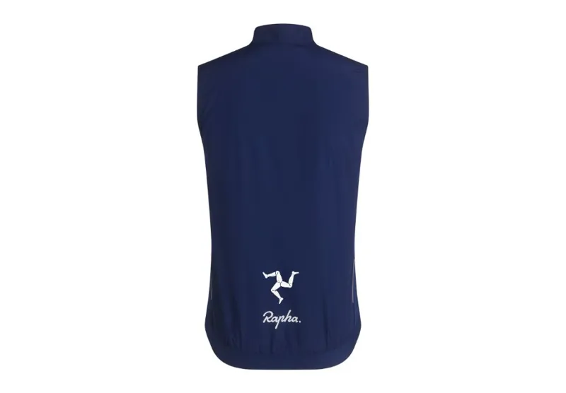 Rapha Men's Core Gilet in Navy/White Limited Edition Cycle 360 Isle of Man-1
